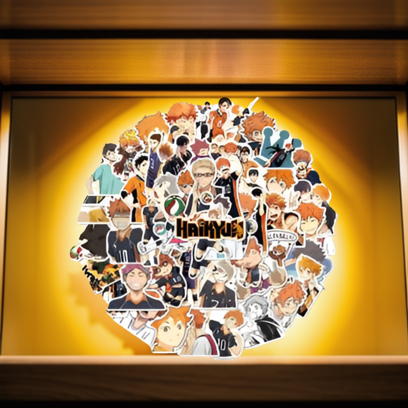 Haikyuu 50-Piece Sticker Set for notebook , diary, laptop etc. 