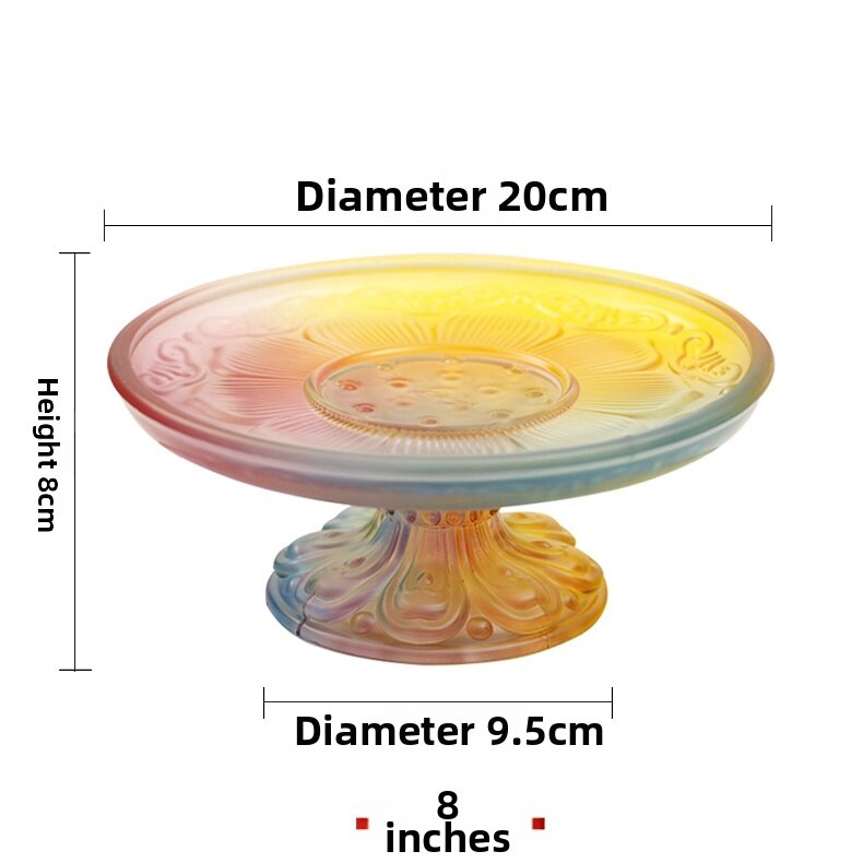 HENANSHENGZHONG | Home & Altar Offering Plate Lotus-shaped Lustrous