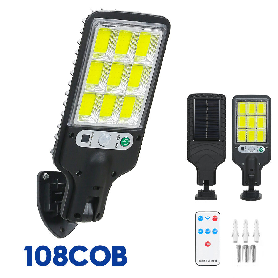 100LED Outdoor Solar Garden Light Outdoor Motion Sensor Lights Waterproof Solar Wall Lamp for Garden Fence Yard Pathway Stairs