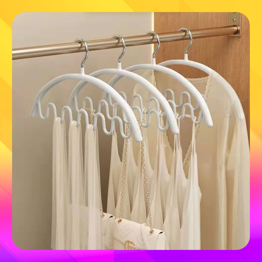 OI Gantung Pakaian Bentuk Wavy untuk Bra Baju Vest Sweater Multifungsi Praktis | Gantungan Jemuran | COD Harga 4,462 rupiah*Gratis Ongkir