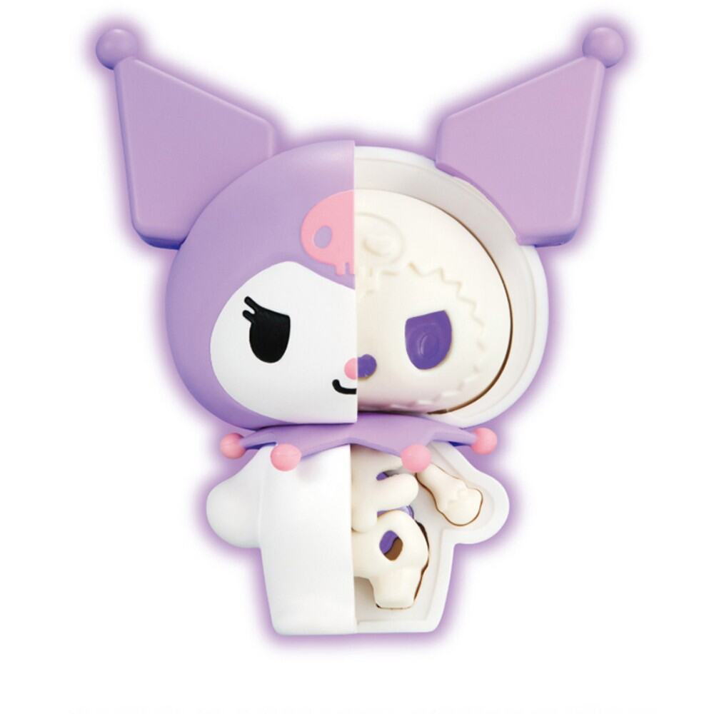 Sanrio Half skeleton Blind Box HelloKitty Kuromi Melody Cartoon Character Figures Dolls Cinnamoroll Cute Model Collection Toy. 