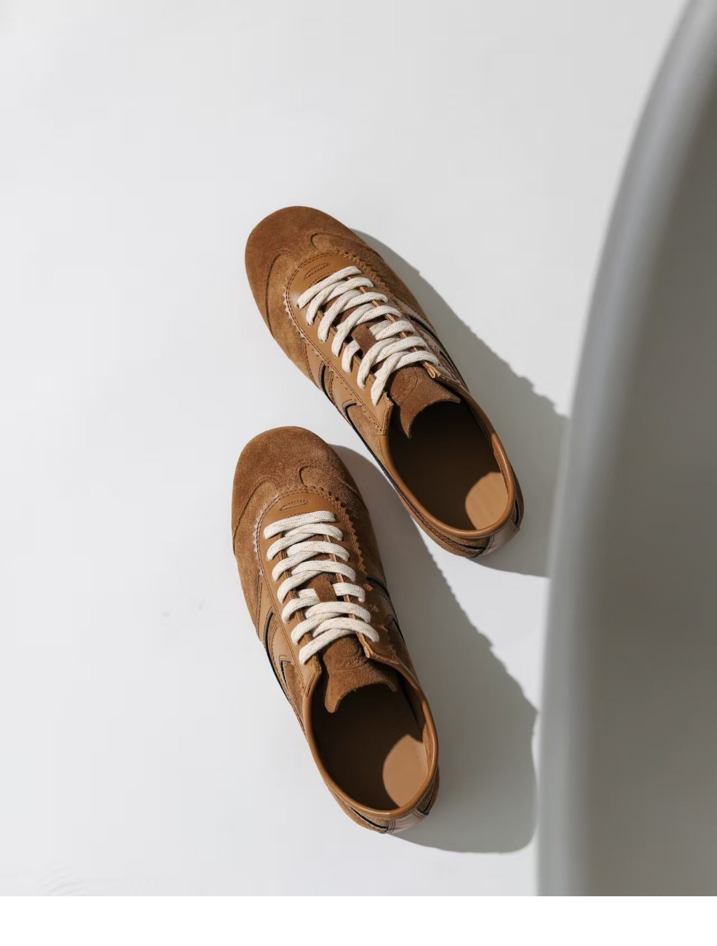 Olive Green Agam Shoes Deqin Casual Sneakers Women's Flat Bottom Sports Shoes Easy to Wear Comfortable Leather Interior · v12