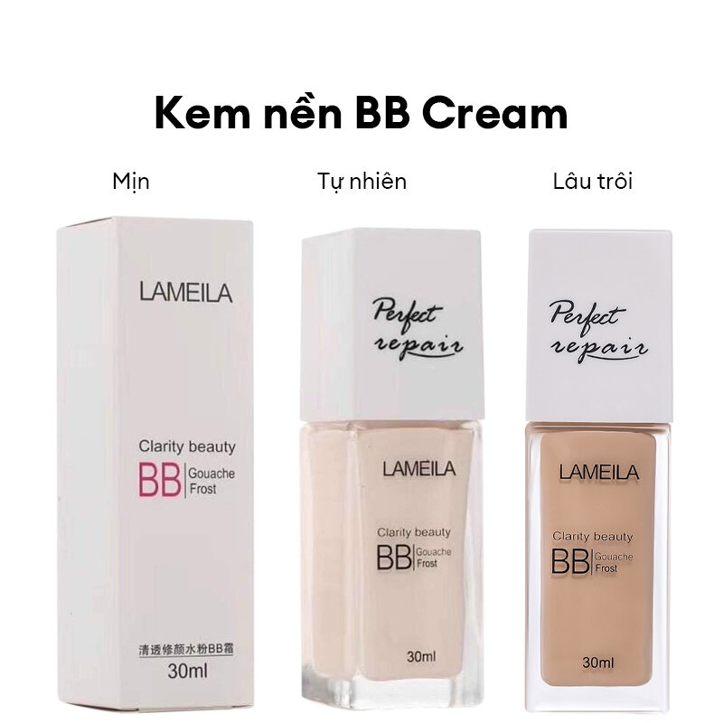 Kem Nền Che Khuyết Điểm BB Cream Lameila Perfect Repair Light Concealer Foundation