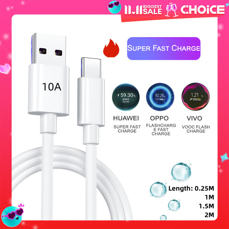 10A Loại C Cáp sạc nhanh USB Cáp truyền dữ liệu