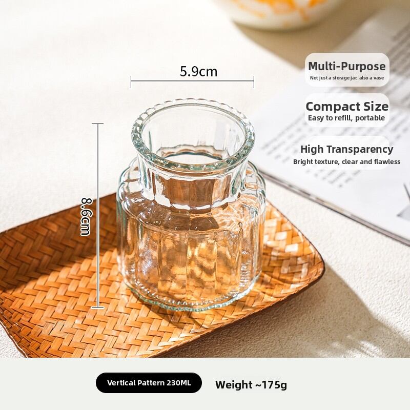 SHELI | Transparent Glass Vase for Water-Cultivated Plants