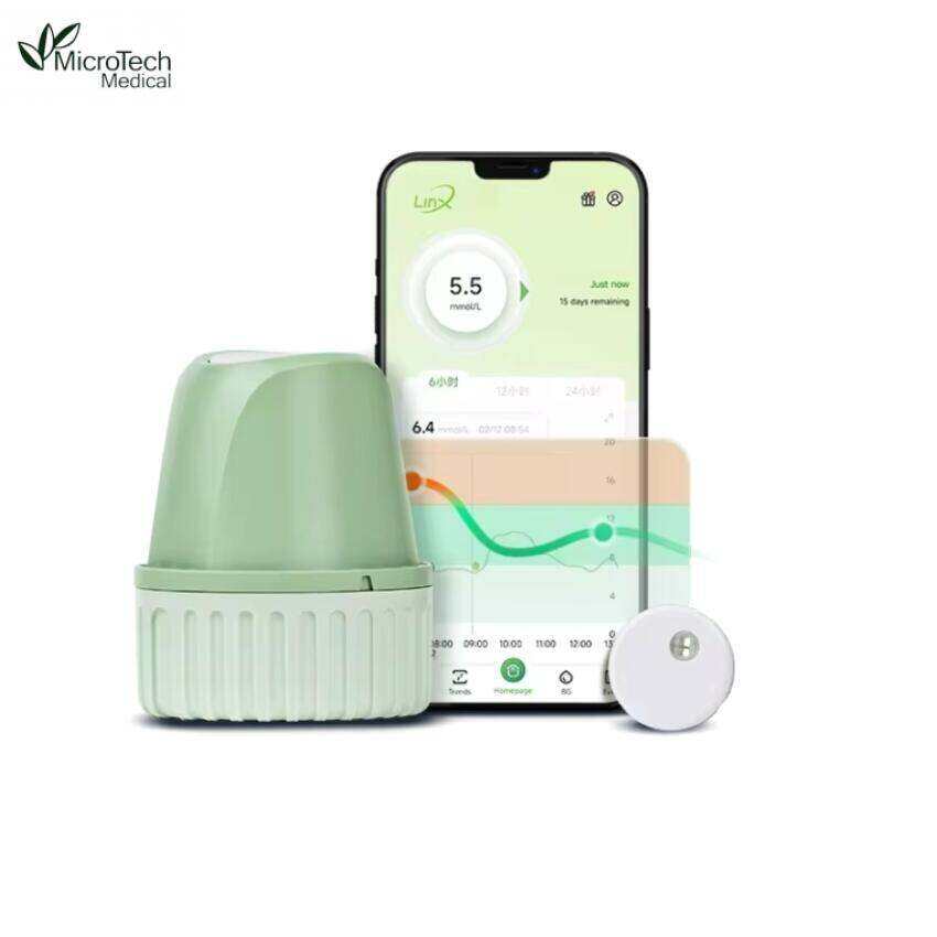 Linx Dynamic Blood Glucose Meter 24h Real-time Freestyle Libre Prickfree Finger Sensor Sibionic Glucose Meter CGMS Monitoring