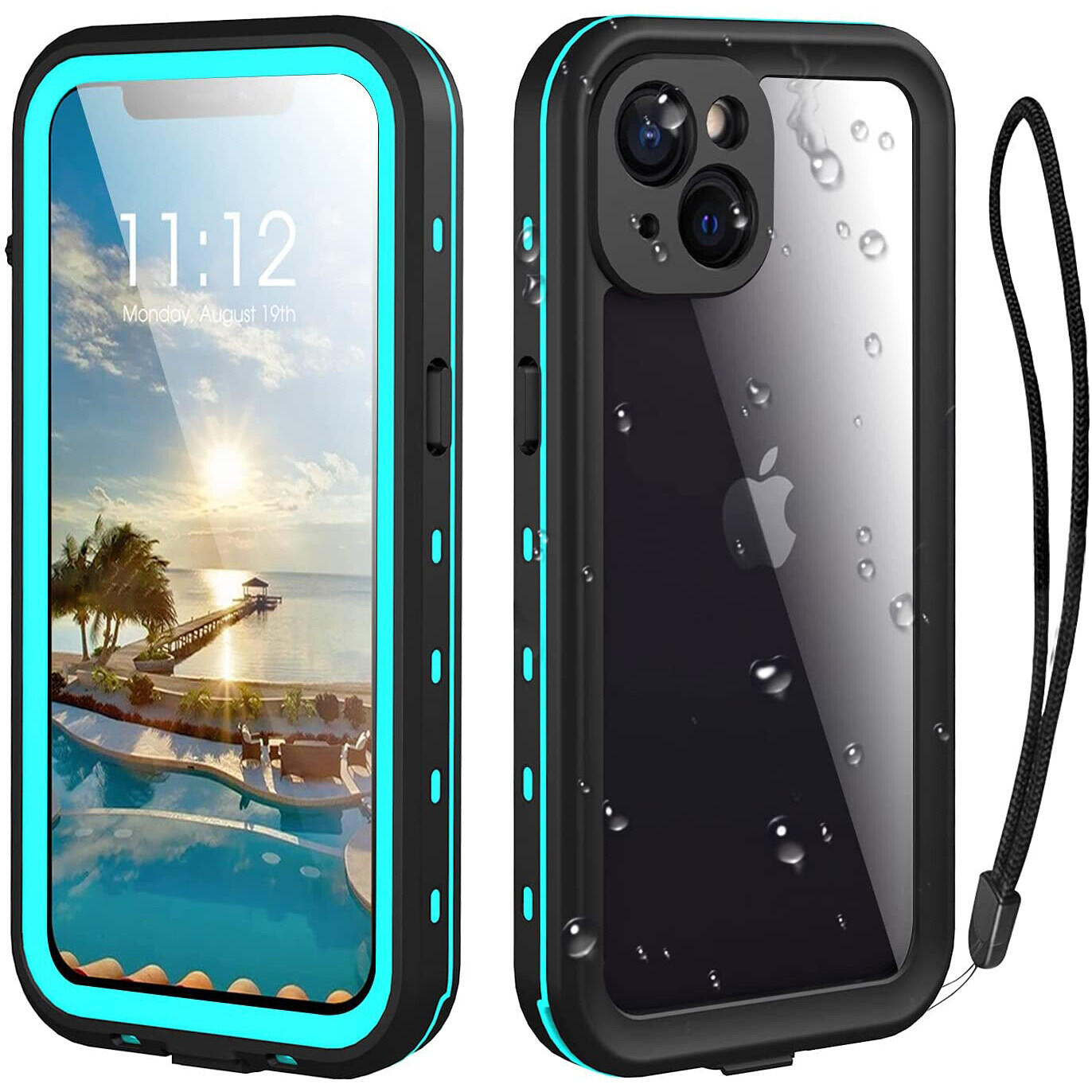 for iPhone 16 Pro Max Waterproof Case with Built in Screen Protector,360 Full Body Protective Case Shockproof Dustproof IP68 Waterproof Phone Case for iPhone 16e/16 Plus/15 Pro Max/15 Plus/14 Pro Max/13 Pro/12 Pro Max/11 Pro Max
