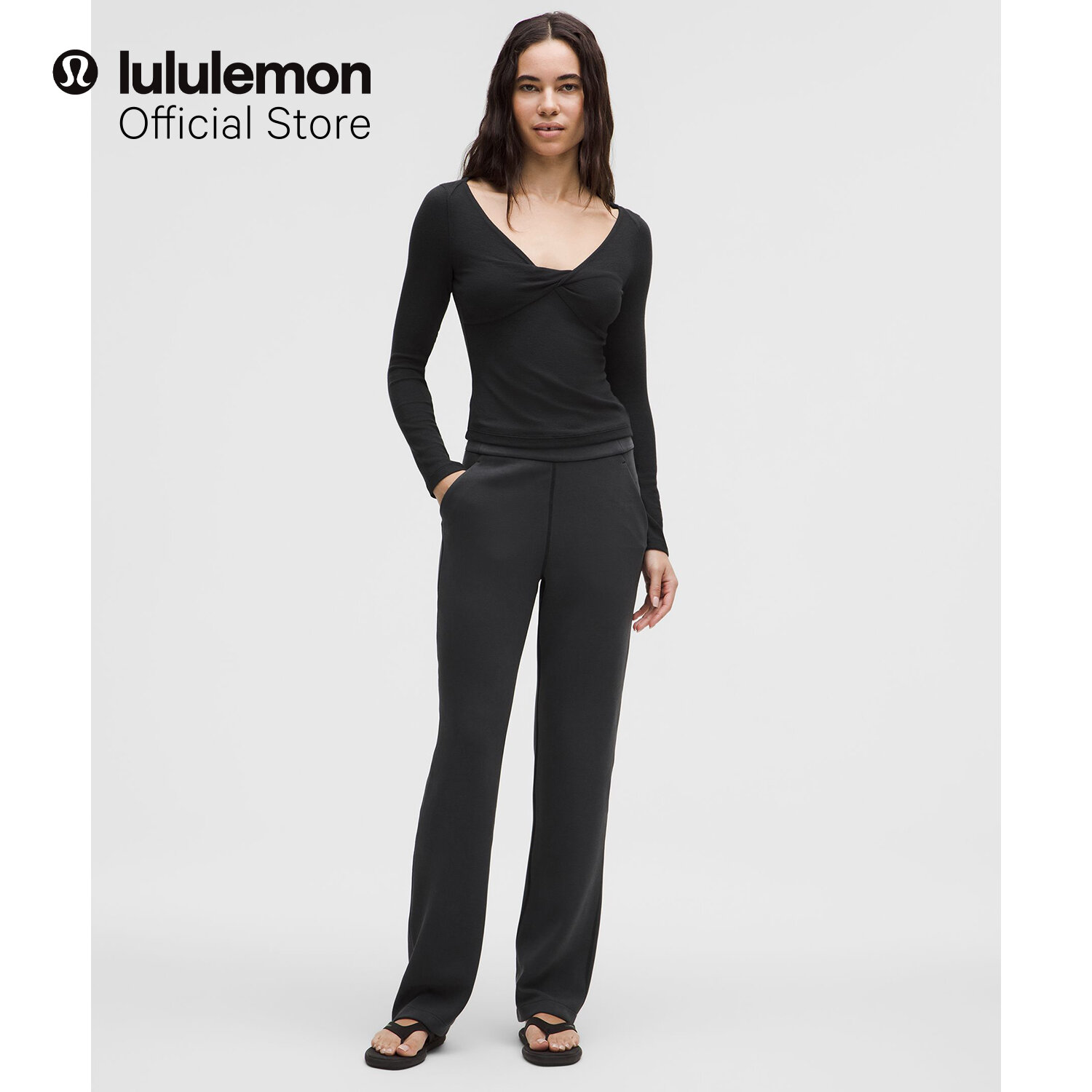 ルルレモン Softstreme straight Leg BLK XS lululemon Women's Softstreme™ High-Rise Straight Leg Pant