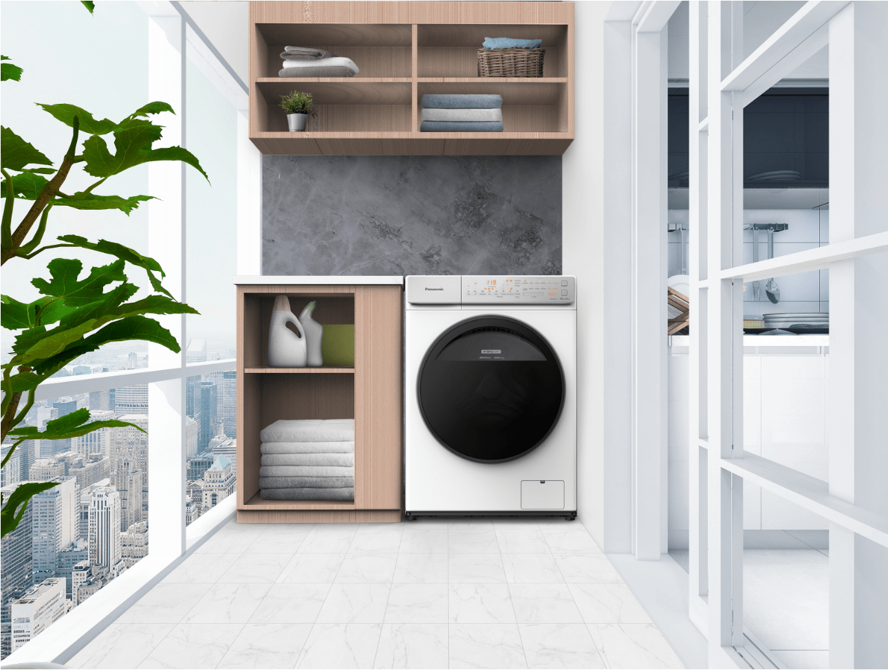 Panasonic Care+ Edition 10kg Front Load Washer NA-V10FC1WSG