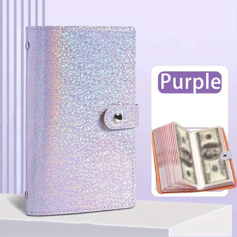 SUSU Portable Budget Planner Binder Soft Leather Cash Envelope Wallet A6 Binder Pockets Money Organizer For Budgeting
