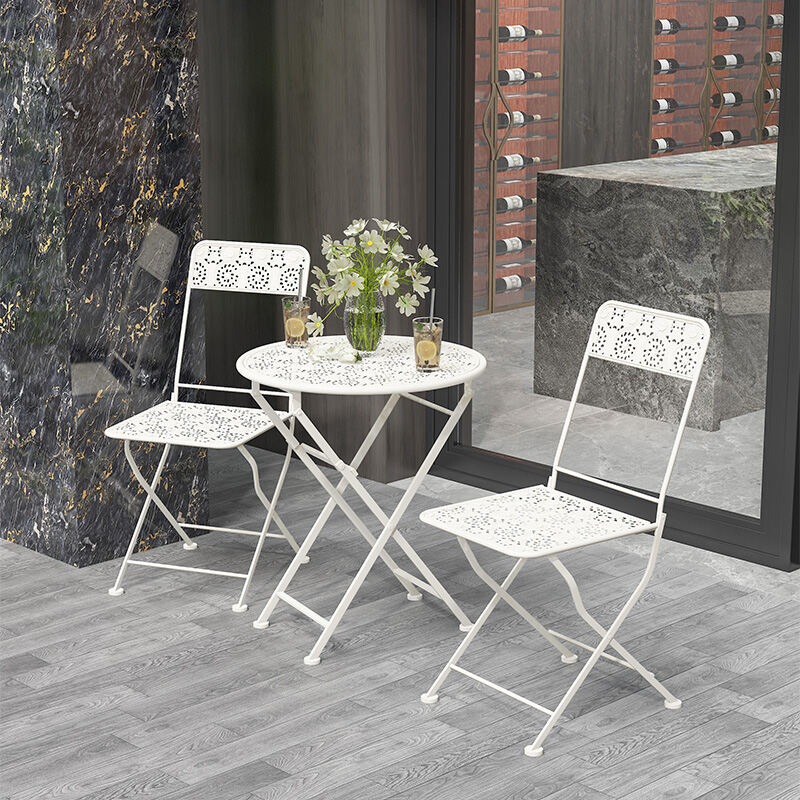 metal bistro set folding