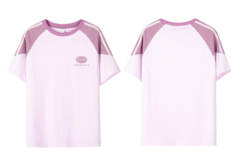 Junior High School Girls Short Sleeve T-shirt Loose Summer Wear 2024 New Arrival High School Student Youth Girlish 12 Half Sleeve 15 Years Old · v2
