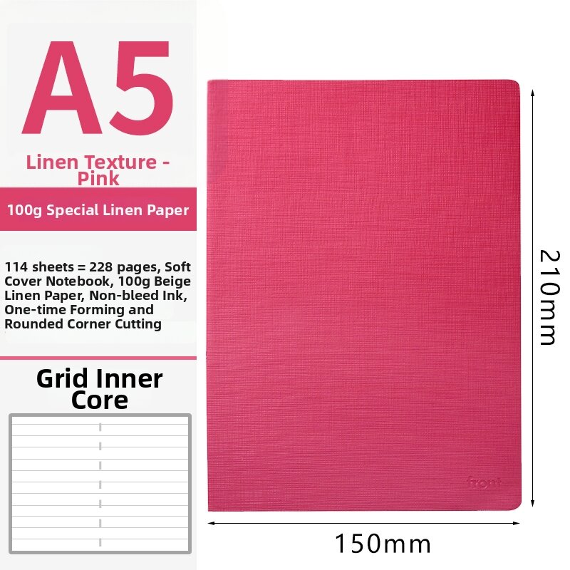 Multifunctional Grid Line Notebook
