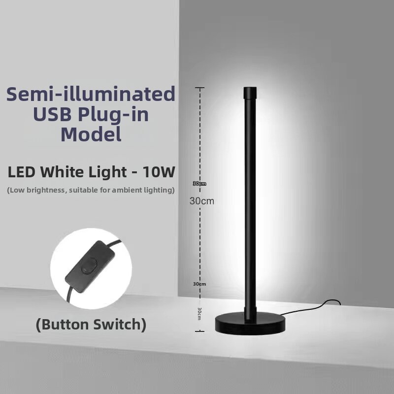 Minimalist Night Light LED Eye Protection Reading Lamp Multi-Functional Creative Bedside Lamp Bedroom Atmosphere Sleep Energy-Saving Lamp