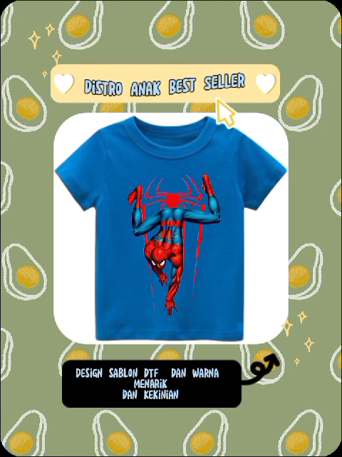 Kaos Anak Laki Laki Lengan Pendek Warna Merah Usia 1-14 Tahun Bahan Katun Combed 30s