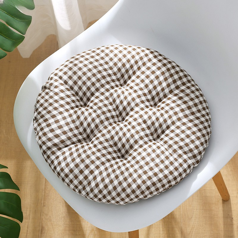 Thickened round Modern Simple Chair Pad ZUGE Textile Geometric Pattern Home Office Floor Sitting Cushion Four Seasons Chair Mat