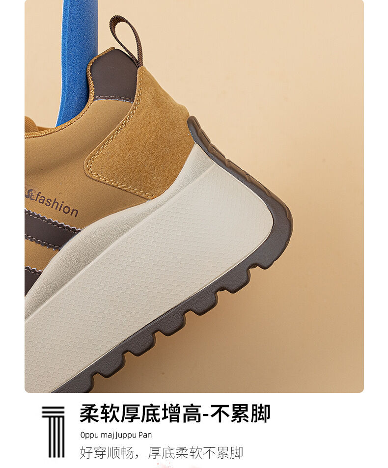 Spring New Style Women's Casual Thick Bottom Agan Dad Shoes Fashion Small Size Heightening Shoes Leisure Sports Running Shoes · v9