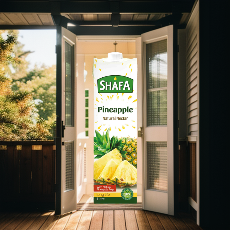 Pamir Cola Shafa Pineapple 1 ltr, juice. 