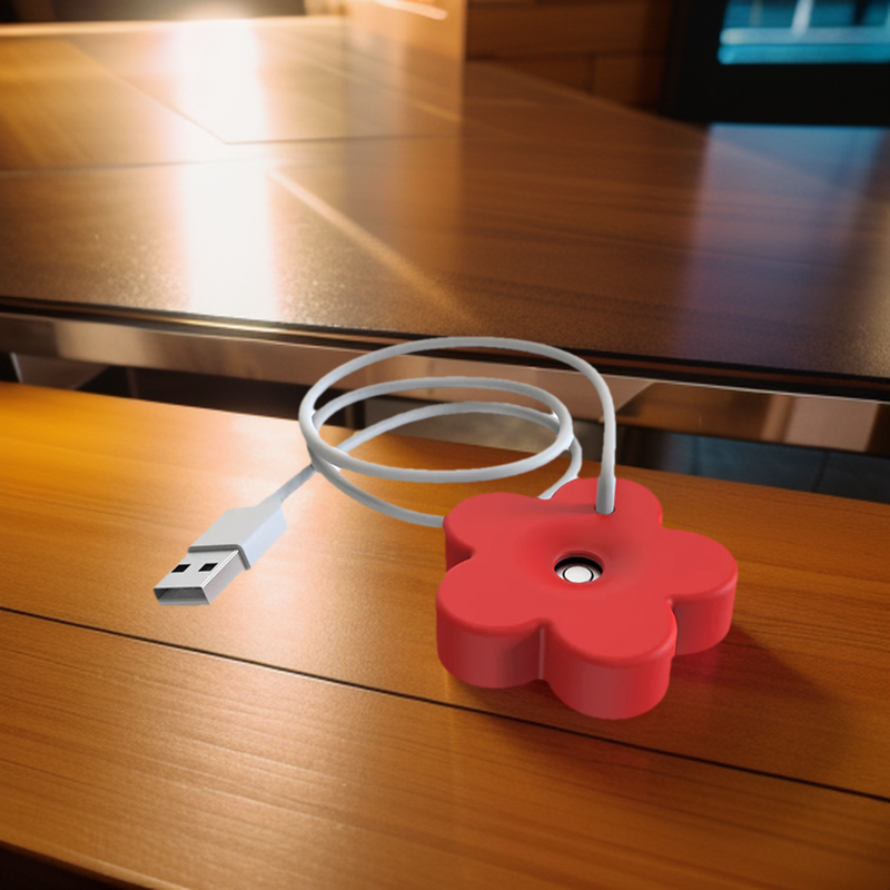Flower Shaped Air Humidifier USB Portable. 