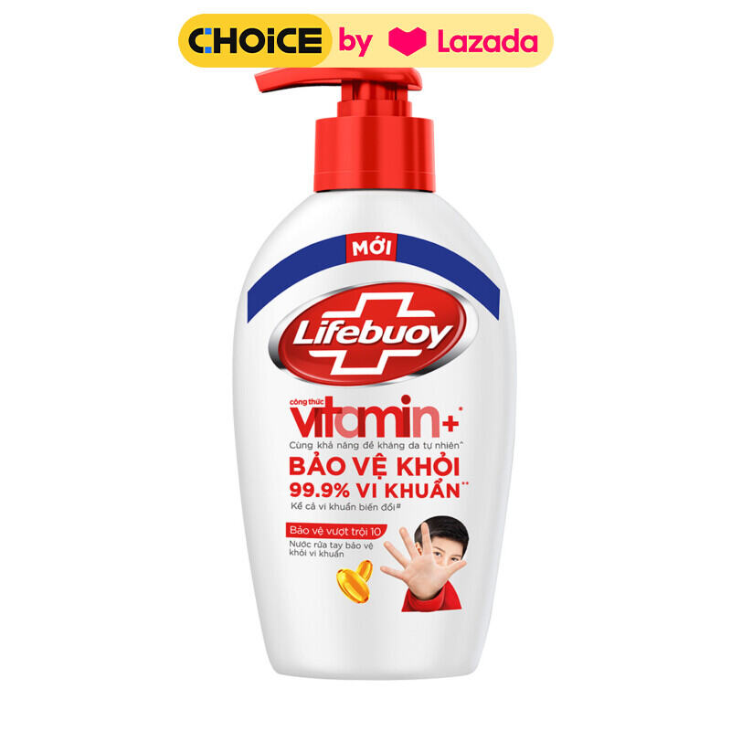 Nước Rửa Tay Lifebuoy Sữa Dưỡng Ẩm Chai Đỏ 180g