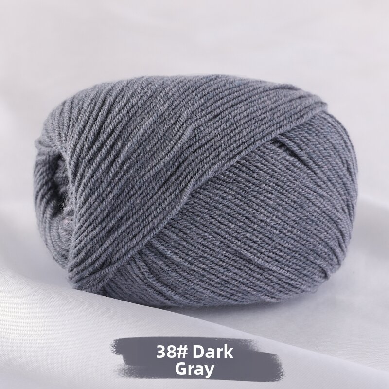 3 Strand Combed Milk Cotton Yarn For DIY Knitting