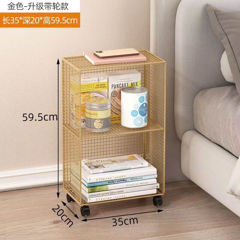 Nordic Entry Lux Style Wrought Iron Bedside Table Minimalist Modern