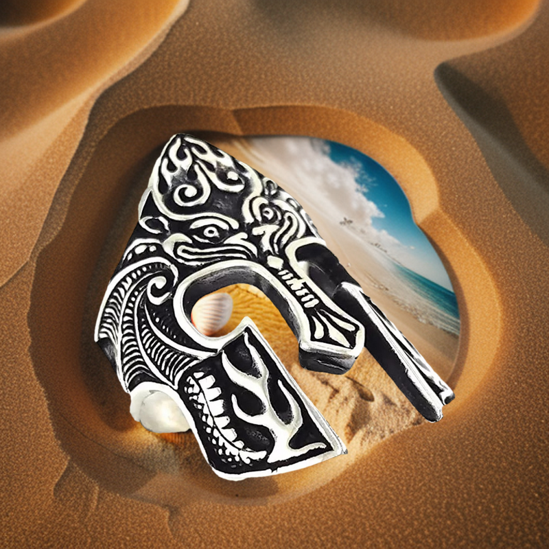 Trendy Kayi Obasi Flag Ottoman Empire Mens Ring