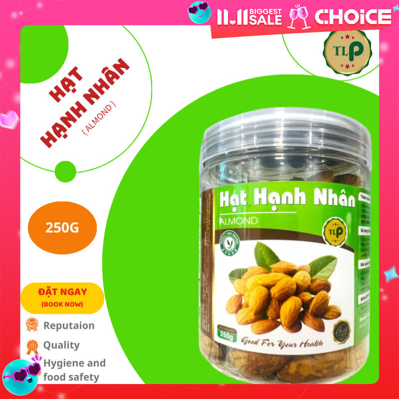 HẠT HẠNH NHÂN RANG BƠ TÂN LỘC PHÁT - HŨ 250G