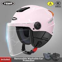 YEMA | Unisex Sun Protection Light Weight All-Season Helmet for E-Bike and Motorcycle Riders