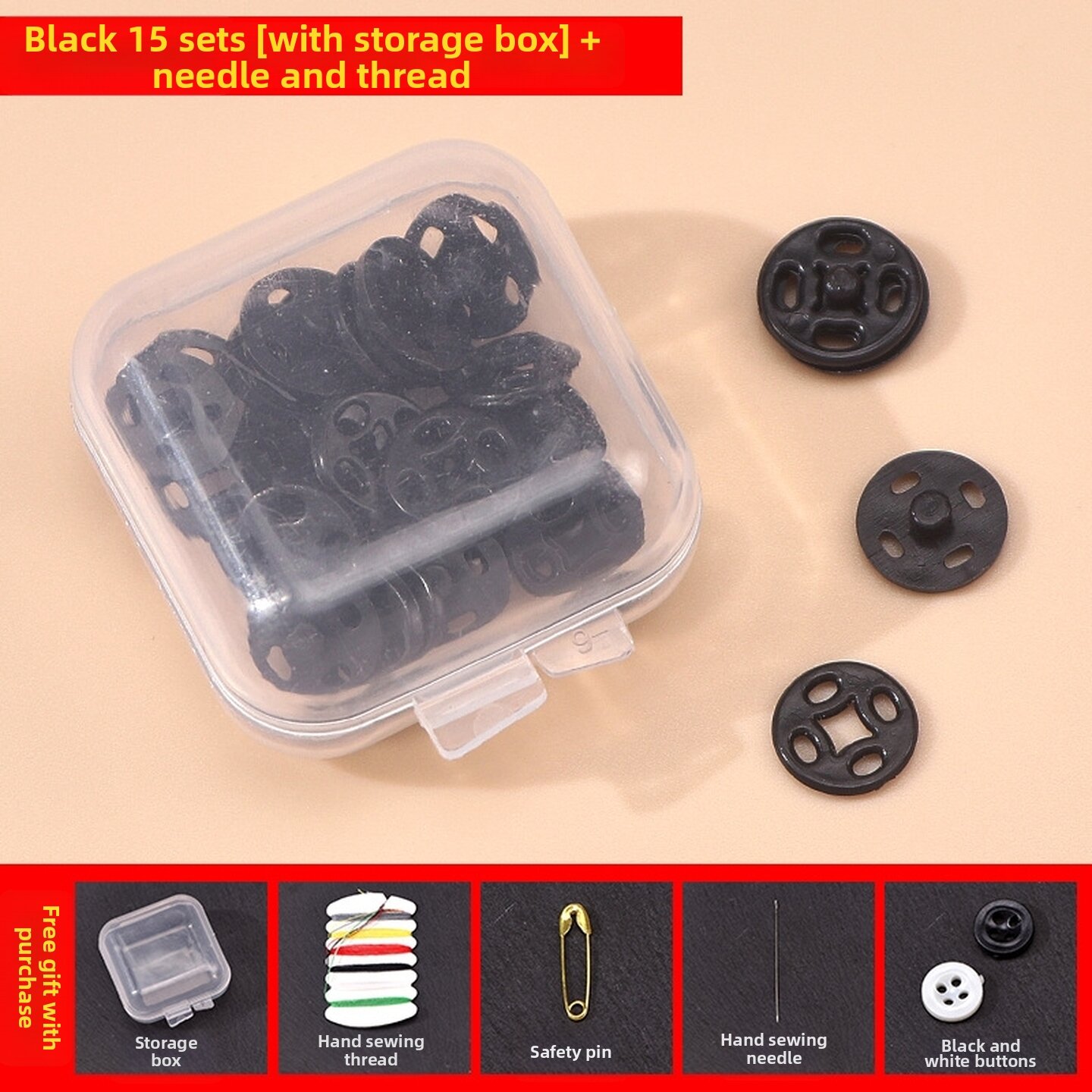 Anti-peek Mini Invisible Plastic Press-button Snap Fastener Transparent