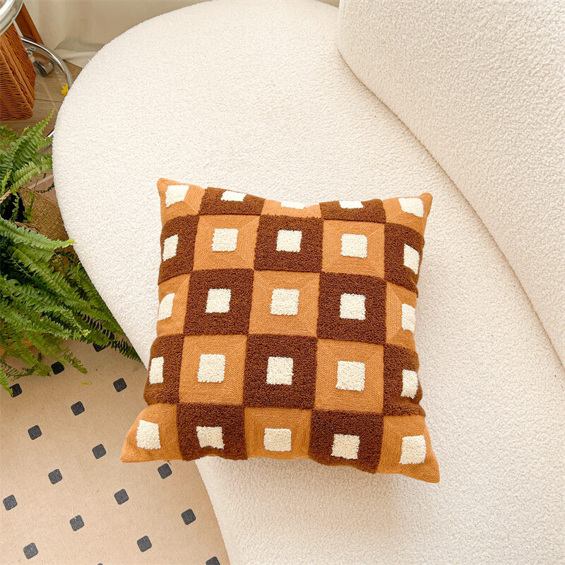 ZHISHANGFANG | Luxury Beige Brown Cushion Cover for Living Room and Bedroom