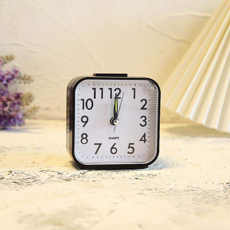 Mini Star Alarm Clock Silent Night Light Bedroom Student Creative Small Bedroom Children Lazy Person Alarm Clock Cobalt Blue Plastic Shell Battery Powered