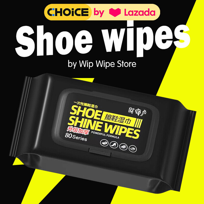 80 sheets shoe cleaning wipes sneaker wipes Sneaker cloth Removes deep stains No need to wash shoes ราคา 29 บาท*ส่งฟรี