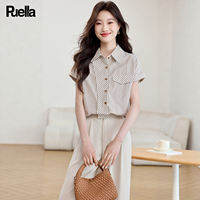 puella | French Style Loose Short Sleeve Shirt