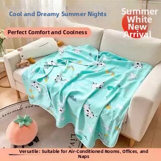 Summer Cooling Infant Blanket Double Layer Cotton Rayon