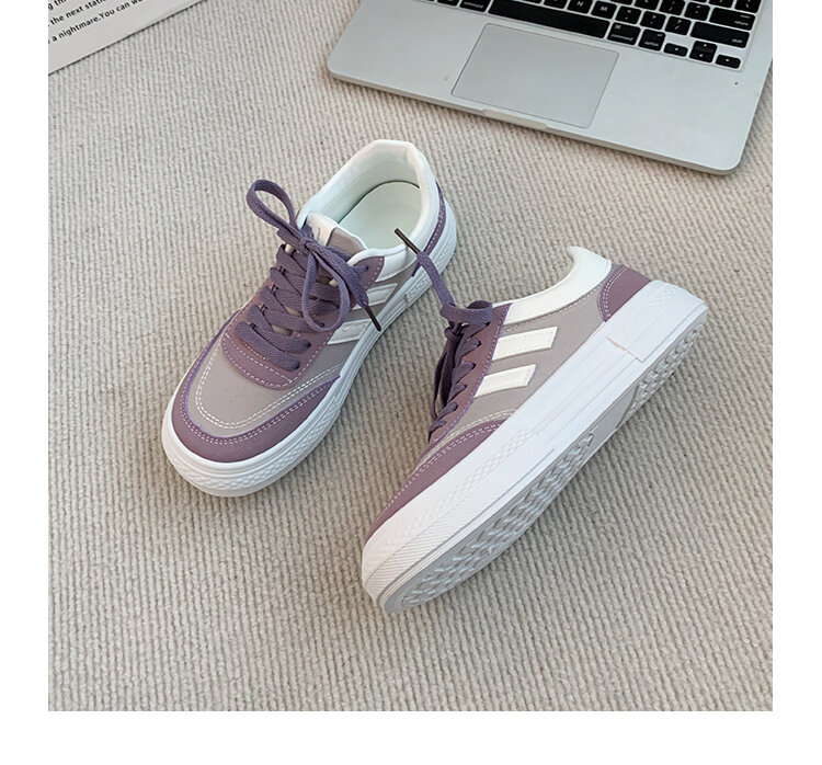 Black Canvas Sneakers Women's Casual Breathable Sports Shoes Spring New Style Versatile Flat Shoes Comfortable Low Top round Toe · v7
