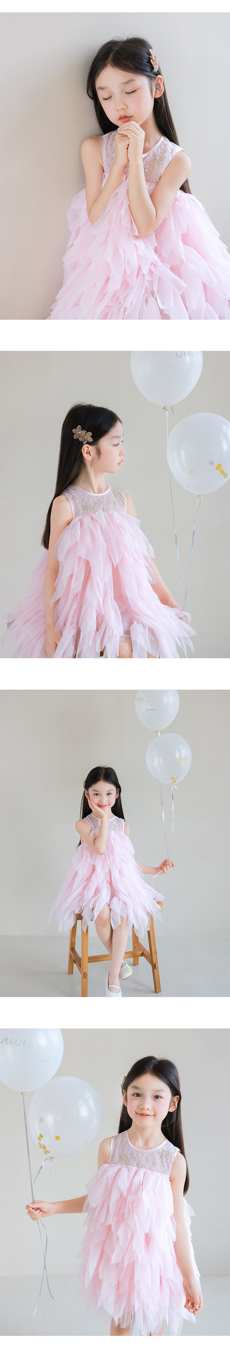 Vestido Ututo estilo princesa para niña, bordado con cuentas, falda de tul, sin mangas, verano, recién llegada, ropa infantil, vestidos para niños