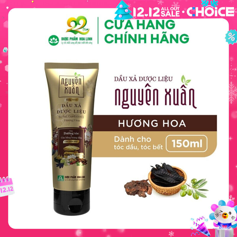 Dầu xả dược liệu Nguyên Xuân phục hồi tóc bồng bềnh hương bưởi chai 150ml