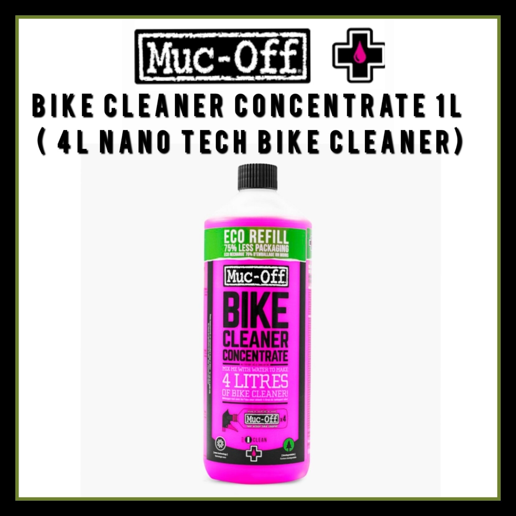 Nano Tech Motorcycle Cleaner 1L + 1L Concentrate Refill