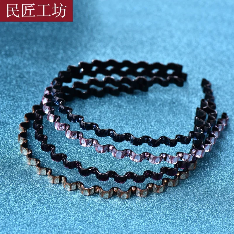 The Headpiece Female Hairpin Hair Fixer Broadside Hair Tie Hairpin Headband Women Face Wash Simple South Korea Immortal All-Match and Sweet out