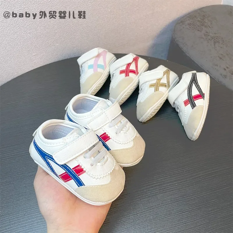 0-1 Years Old Spring and Autumn Men's and Women's Baby Toddler Shoes 3-6-89-12 Months Old Baby Soft Rubber Sole Non-Slip Newborn Shoes