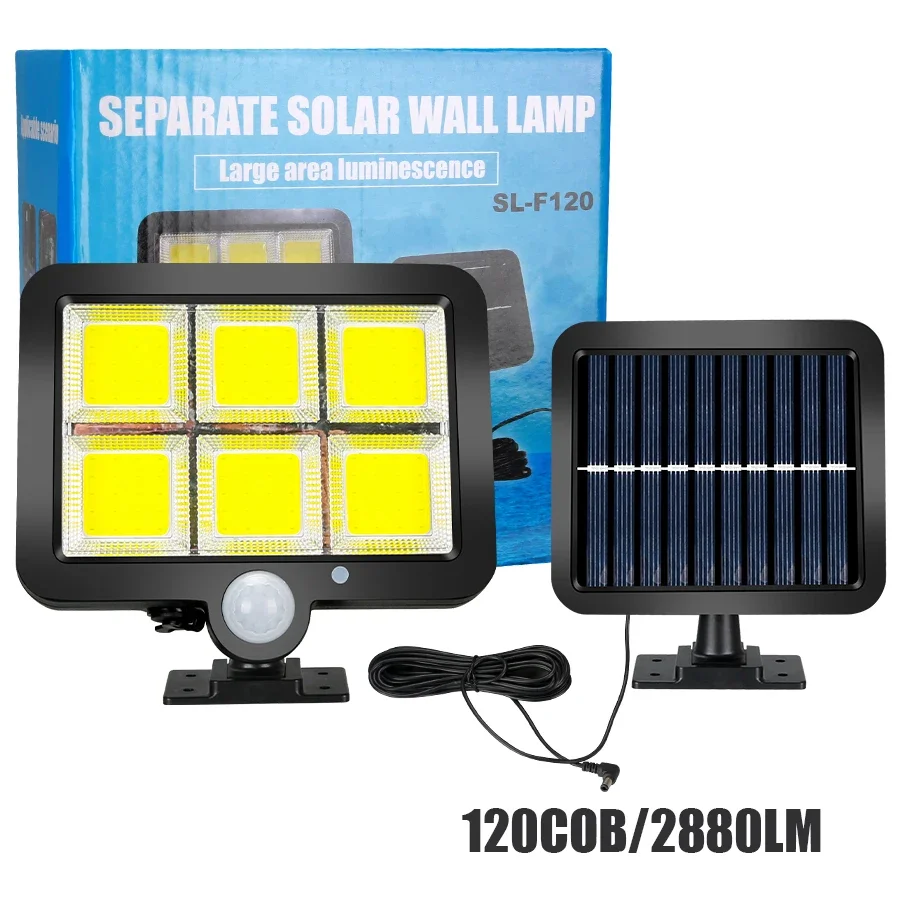 Outdoor Motion Sensor Solar Light Rechargeable 1/4/6 COB Solar Wall Lights Waterproof Emergency Street Garden Porch LED Lightin
