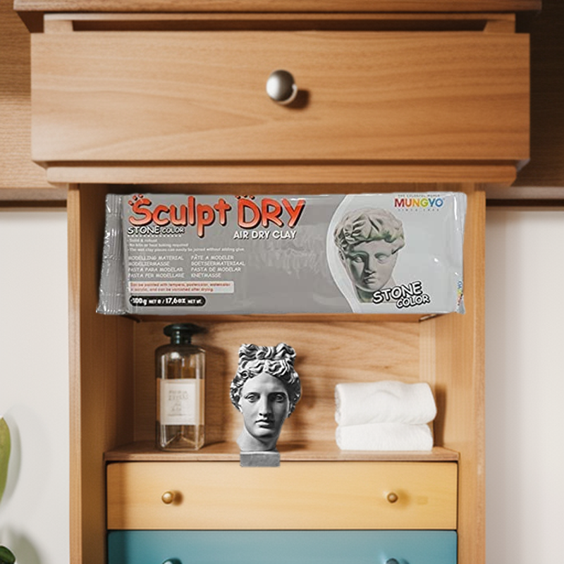 Mungyo%20Sculpt%20Air%20Dry%20Clay%20Stone%20Grey%20-%20500g%20-%20Image%202