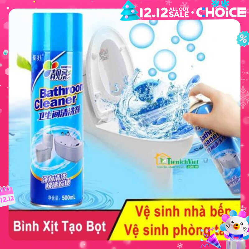 [HCM]CHAI XỊT RỬA TẠO BỌT NHÀ TẮM BATHROOM  ĐA NĂNG - CHAI TẨY RỬA BỒN CẦU SIÊU SẠCH HIỆUU QUẢ 60 GIÂY