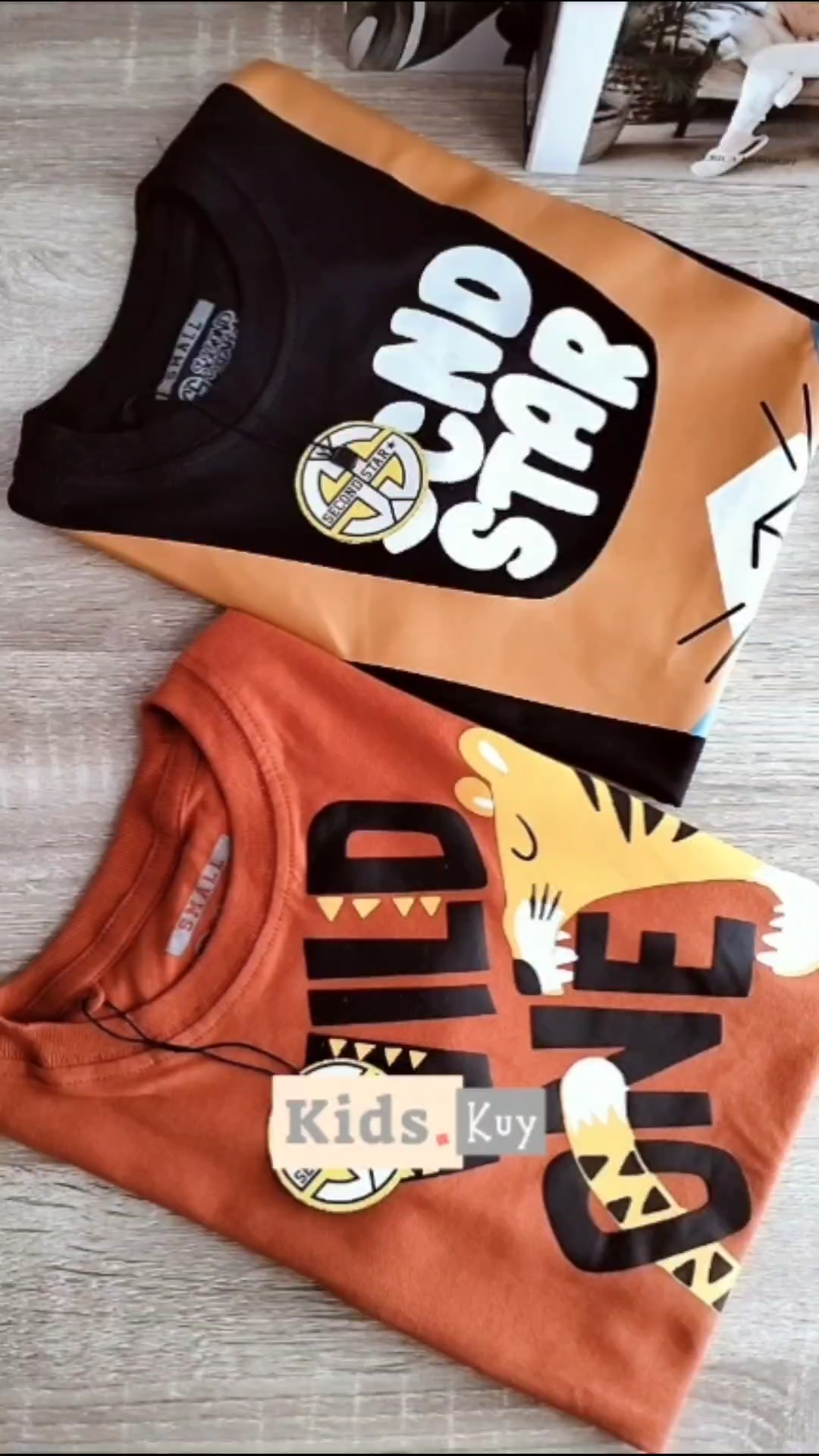 KIDS.KUY Kaos Distro Anak Laki-Laki Premium Usia 1-12 Tahun Motif Macan Secondstar