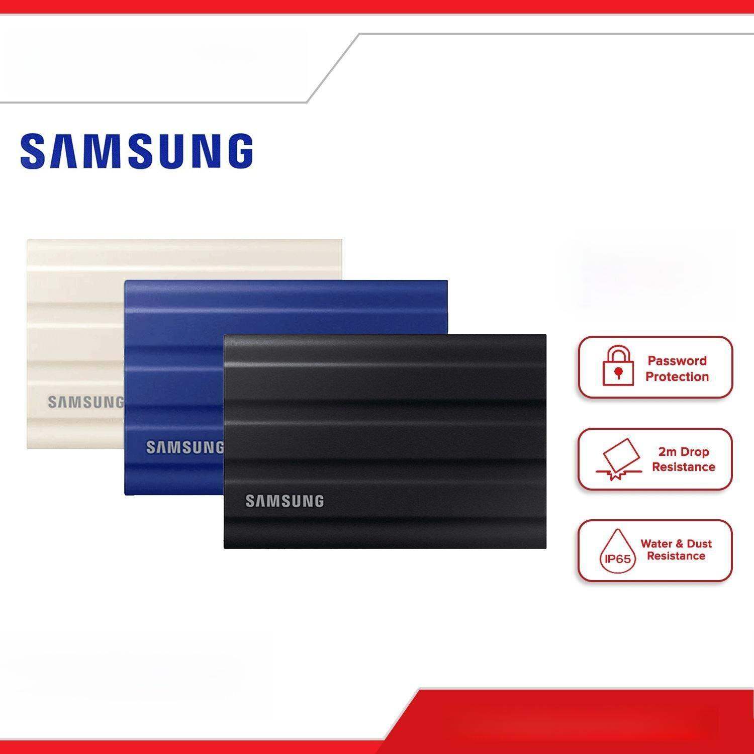Samsung T7 Shield External SSD – High-Speed Storage with IP65 Water and Dust Resistance, USB 3.2 Gen 2 ราคา 5,990 บาท*ส่งฟรี