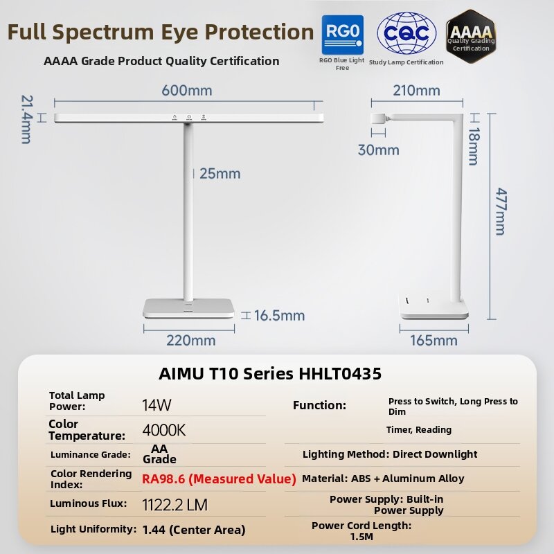 Panasonic | Eye-Protecting Full Spectrum Desk Lamp