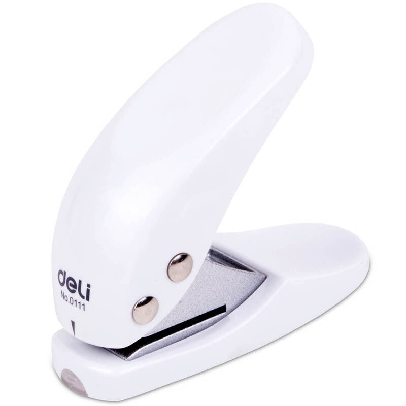 deli | DELI Mini Paper Punch Portable Size 1 Hole Punch Machine 6mm 10 Sheets Office School Supplies