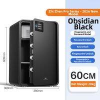 deli | Fingerprint and Password Auto Open Anti-Theft Home Safe
