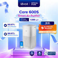 【SG NO.1】Levoit Core 600s Smart Air Purifier | Large Purification | True HEPA Filtration | Light Sensor | Air Quality Sensor